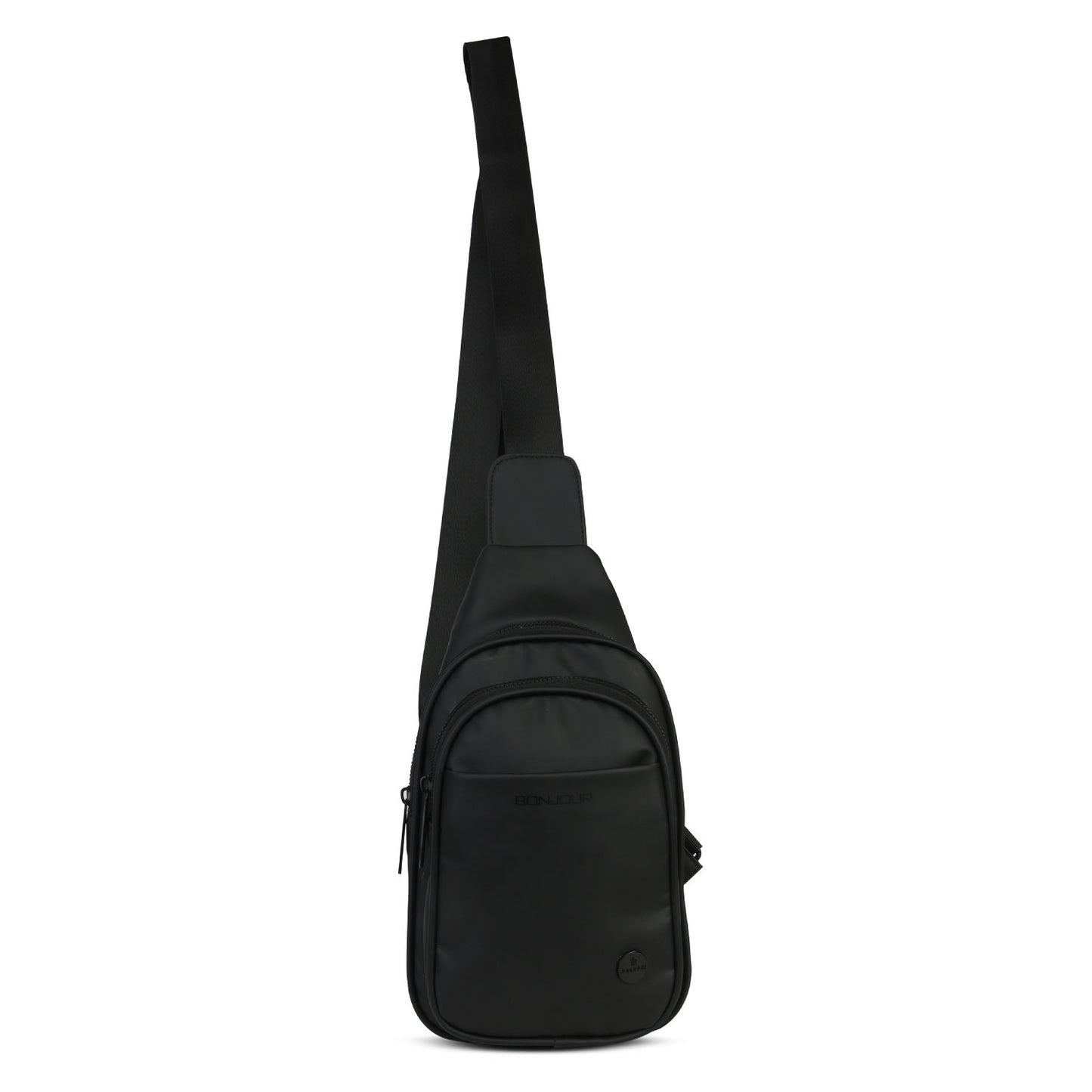 Unisex Cross Body Sling Bag - Black