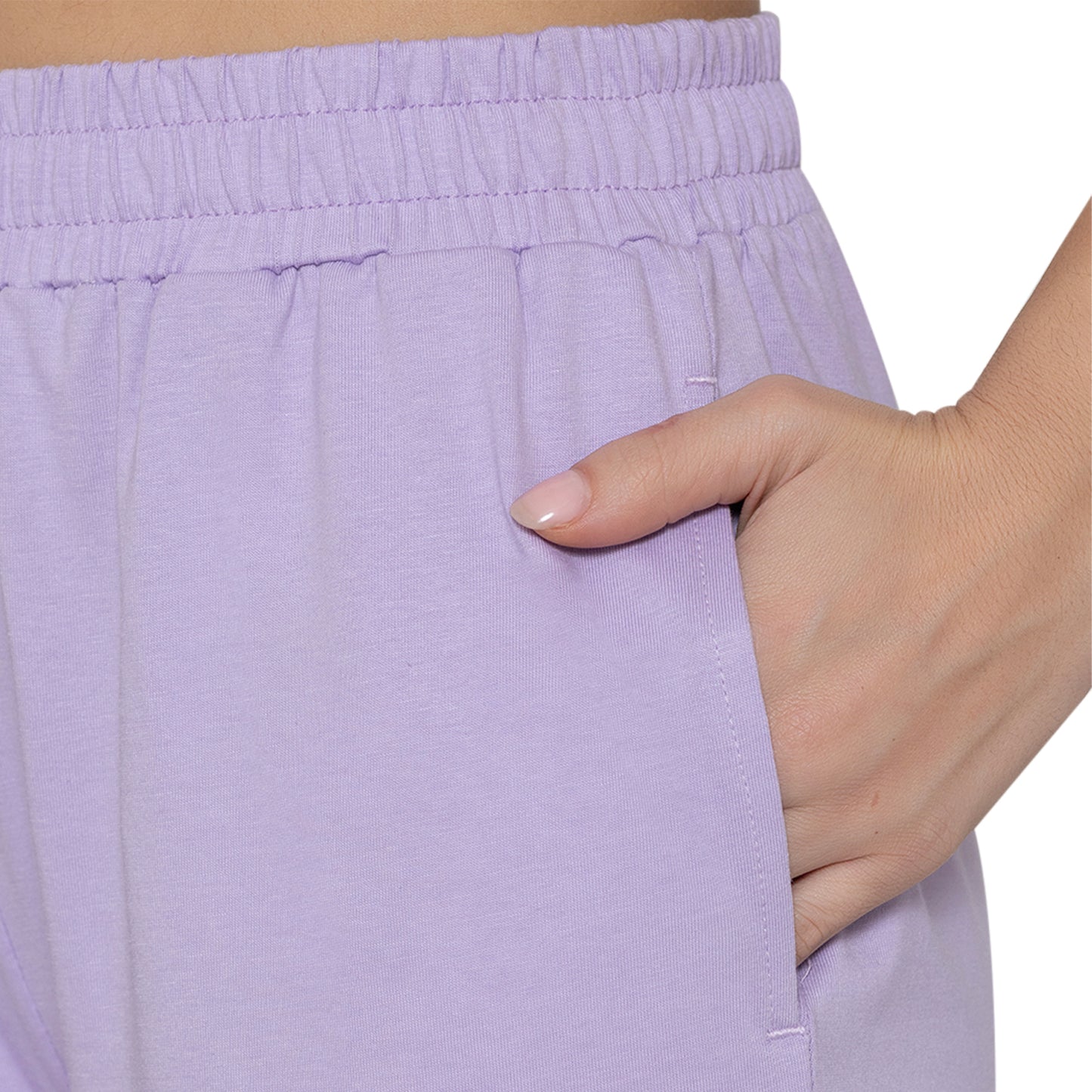 Women Flared Pants - Pastel Lilac