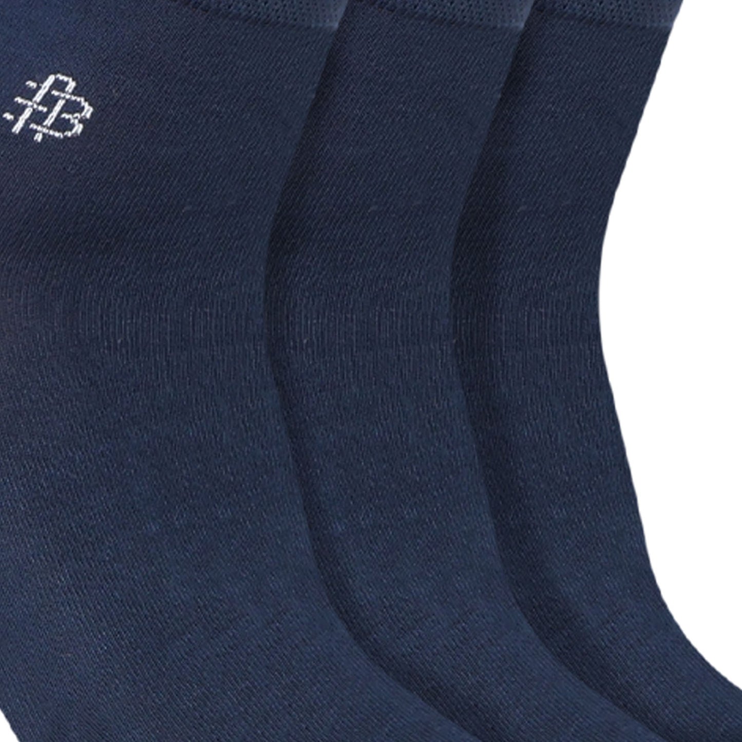 Bamboo Fiber Classic Ankle Socks (Navy) - Pack of 3