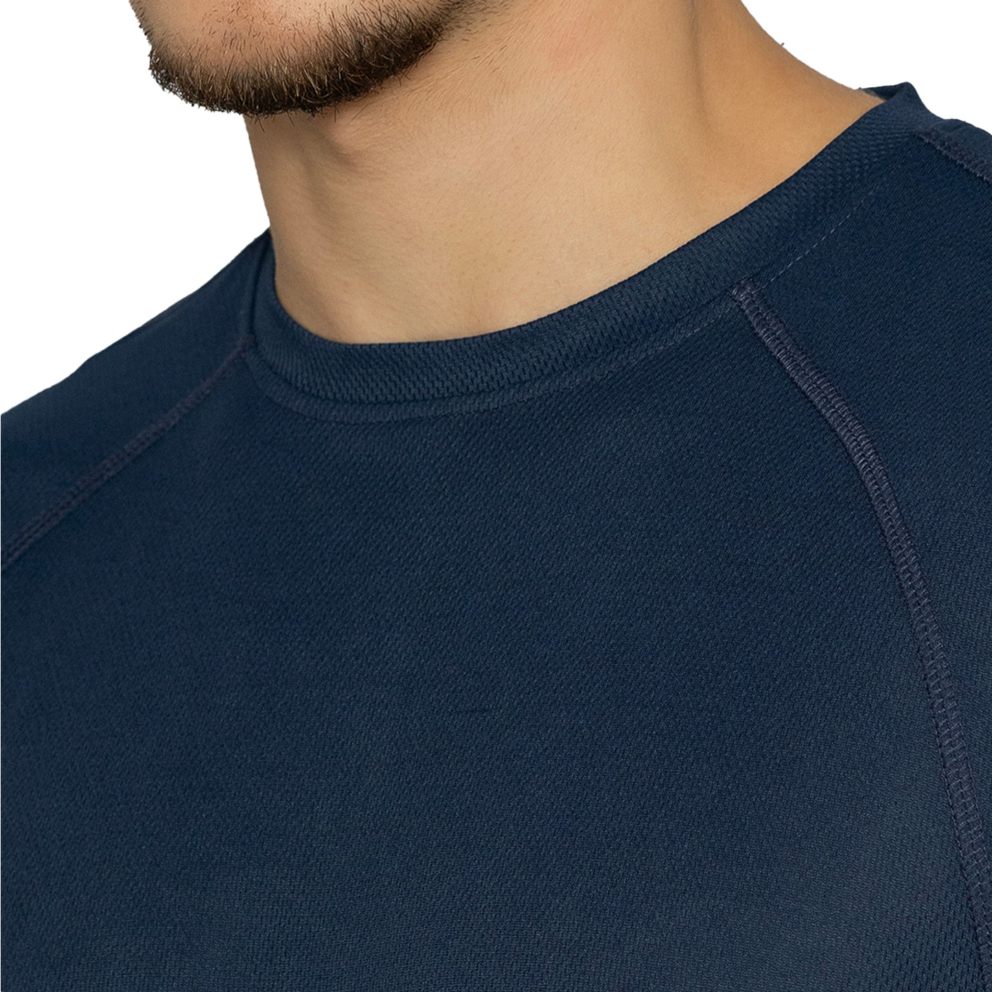 Men Printed Round Neck T-Shirt - Navy