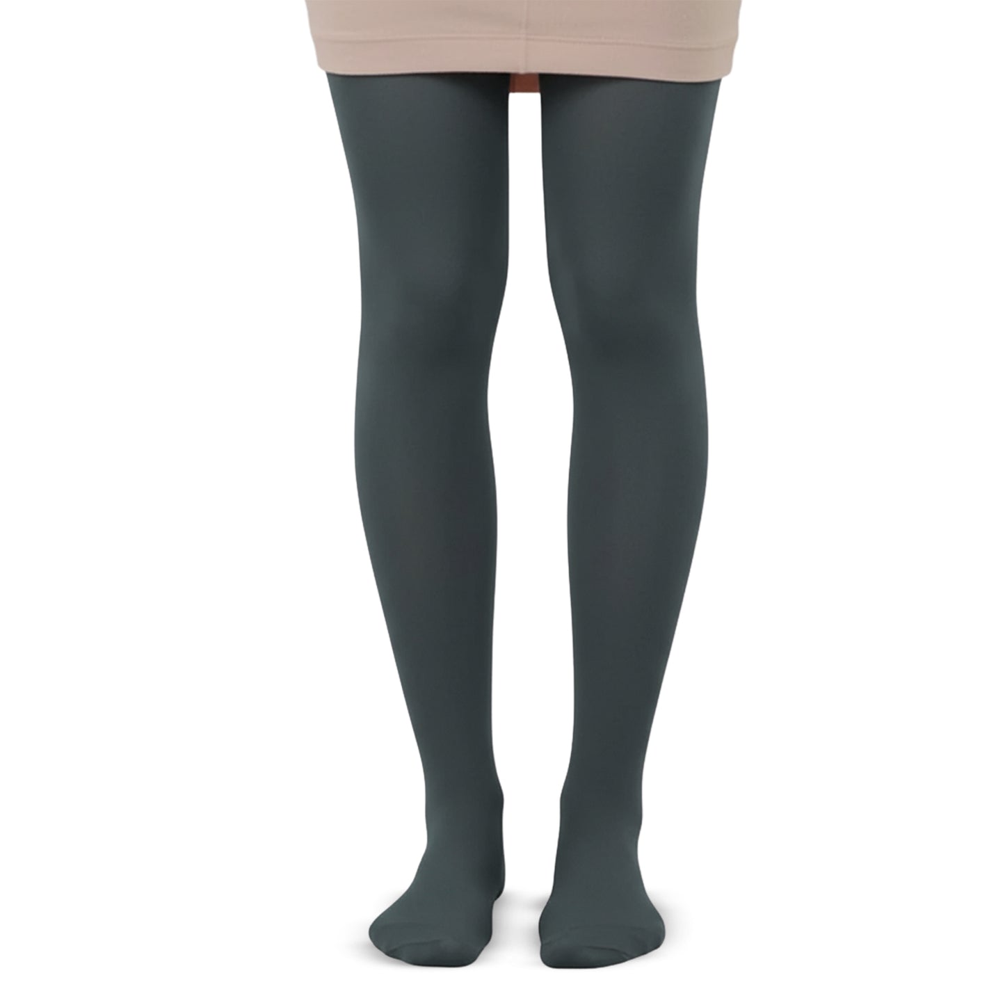 Warm Velvet Tights for Girls (Dark Grey)