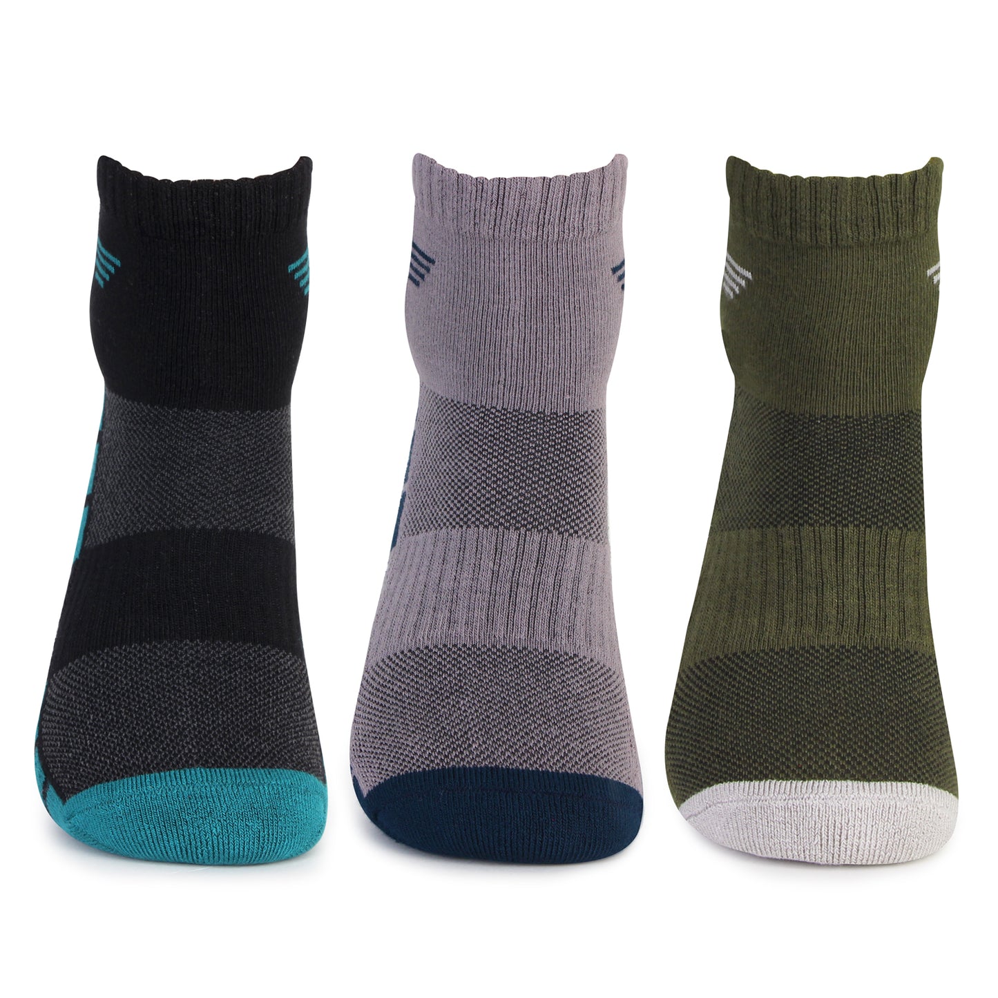Stylish Bamboo Ankle Socks - Assorted Top View