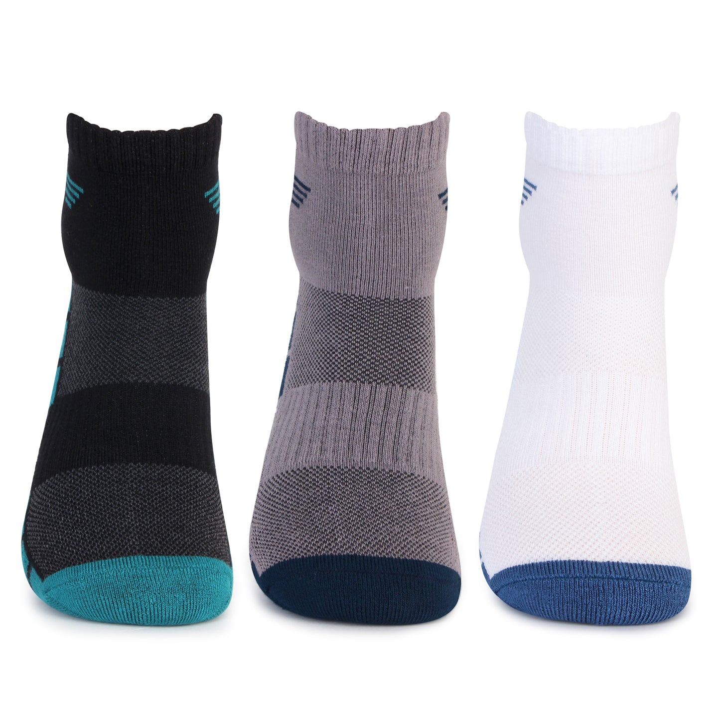 Ultra-Soft Bamboo Ankle Socks - Assorted Top View