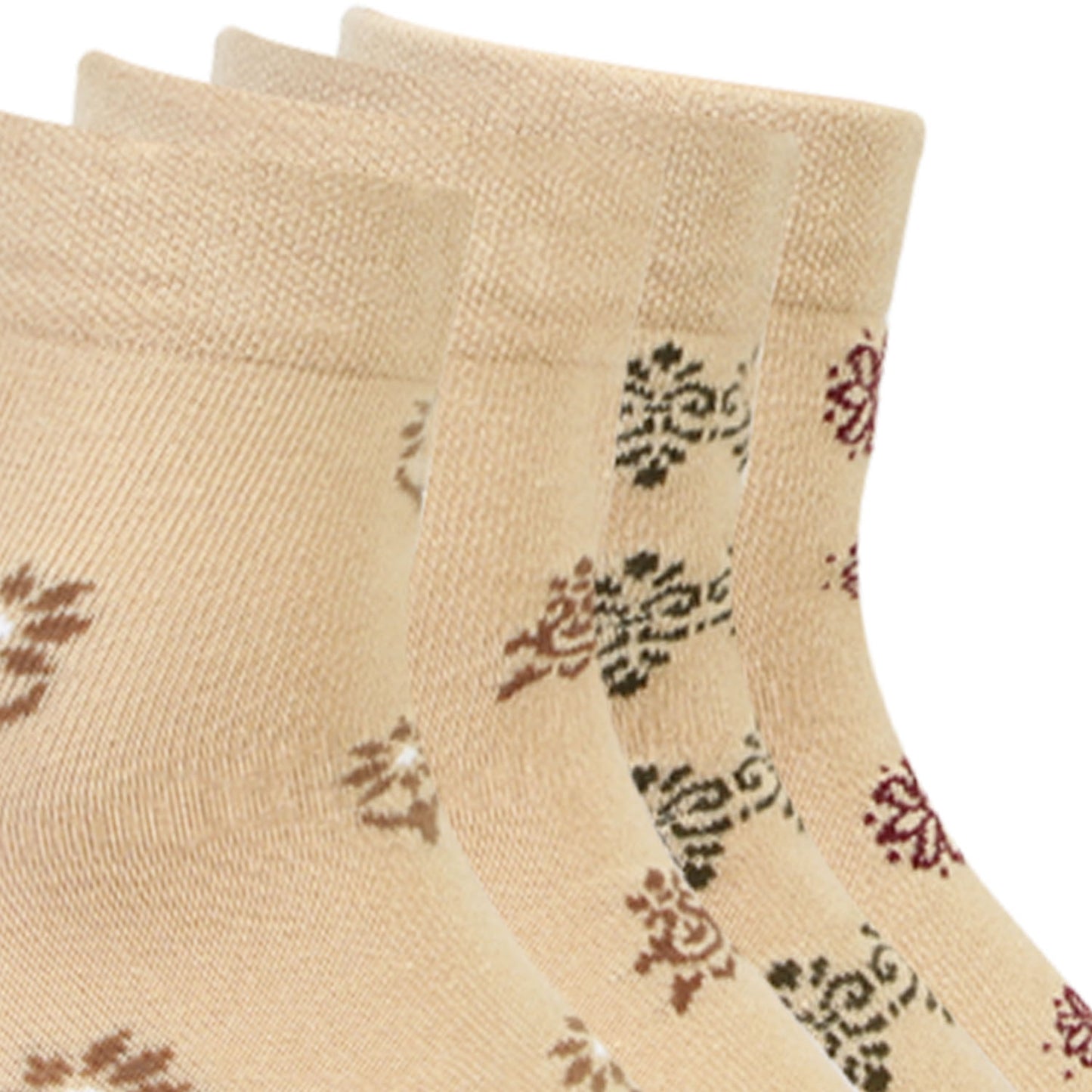Designer Fancy Ankle Socks for Women - Skin