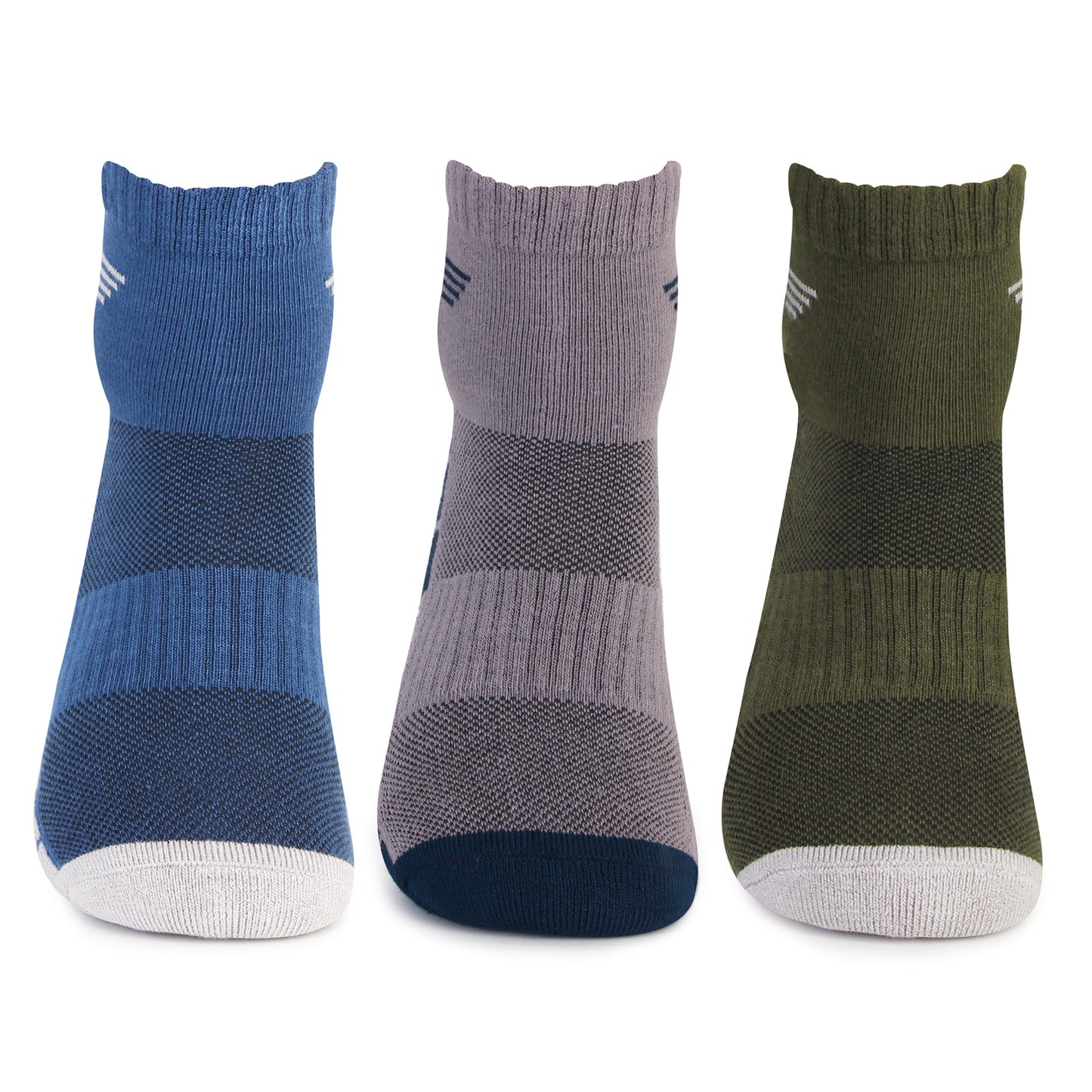 Breathable Bamboo Ankle Socks - Assorted Top View