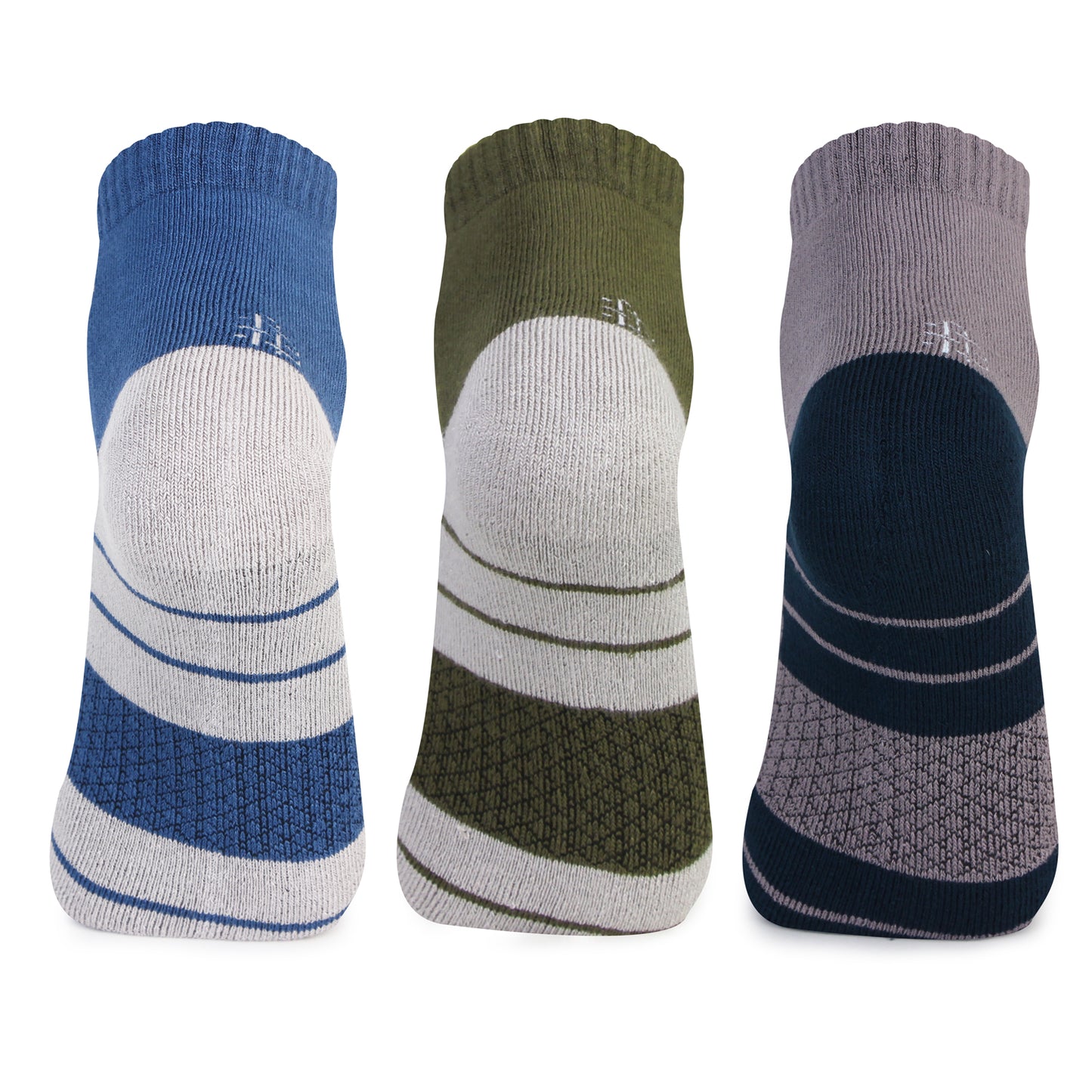 Breathable Bamboo Ankle Socks - Assorted Back View