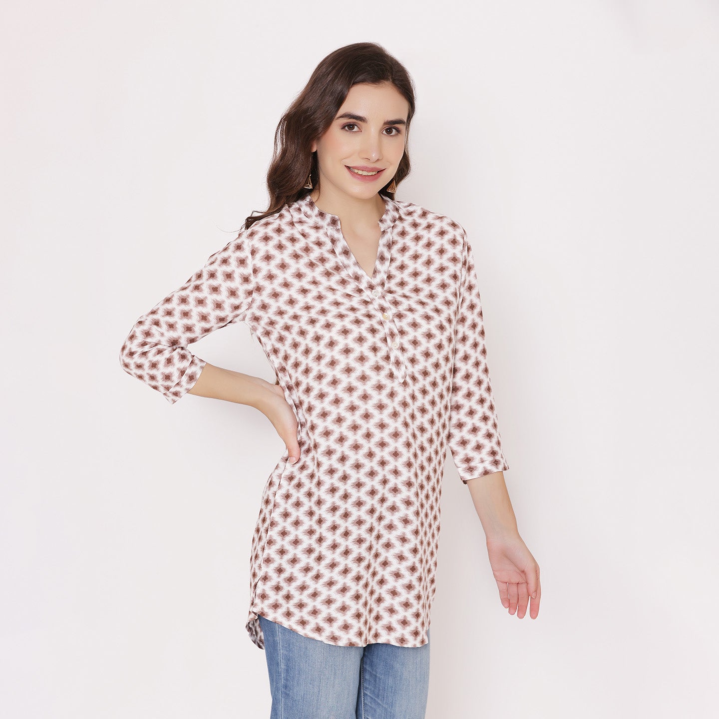 Printed Short Kurti For Ladies