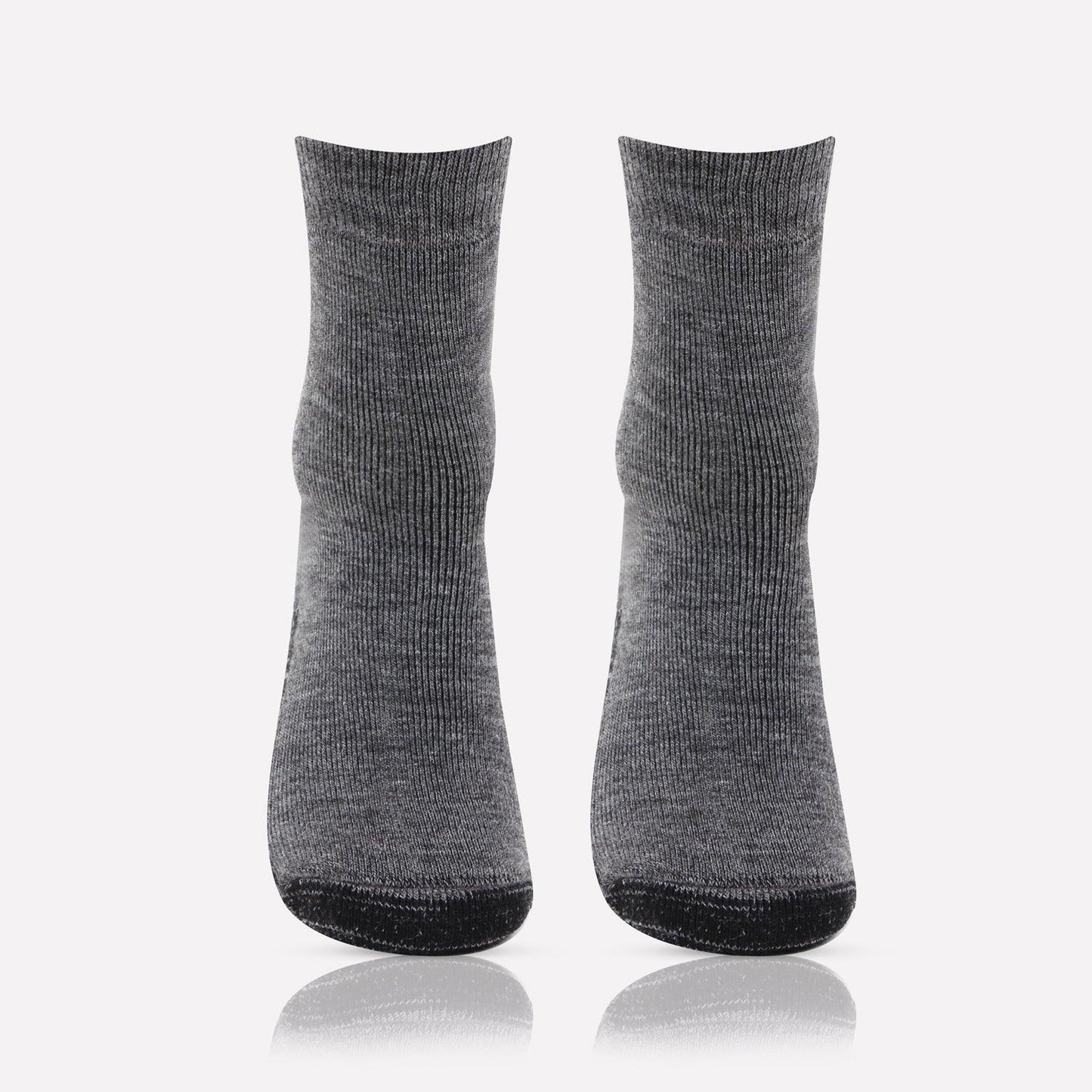 Men's Woolen Anthra Color Anti-Skid (Gripper) Indoor Socks