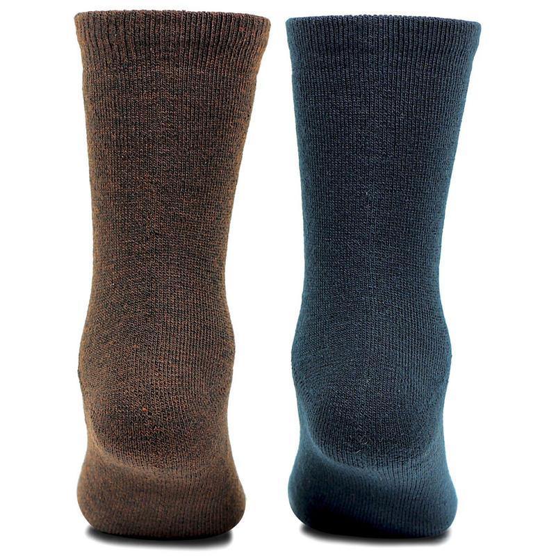 Kids Plain Multicolored Woolen Crew Socks- Pack of 2 - Bonjour Group