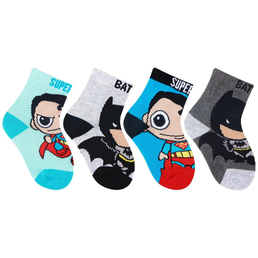 Batman & Superman Baby Socks