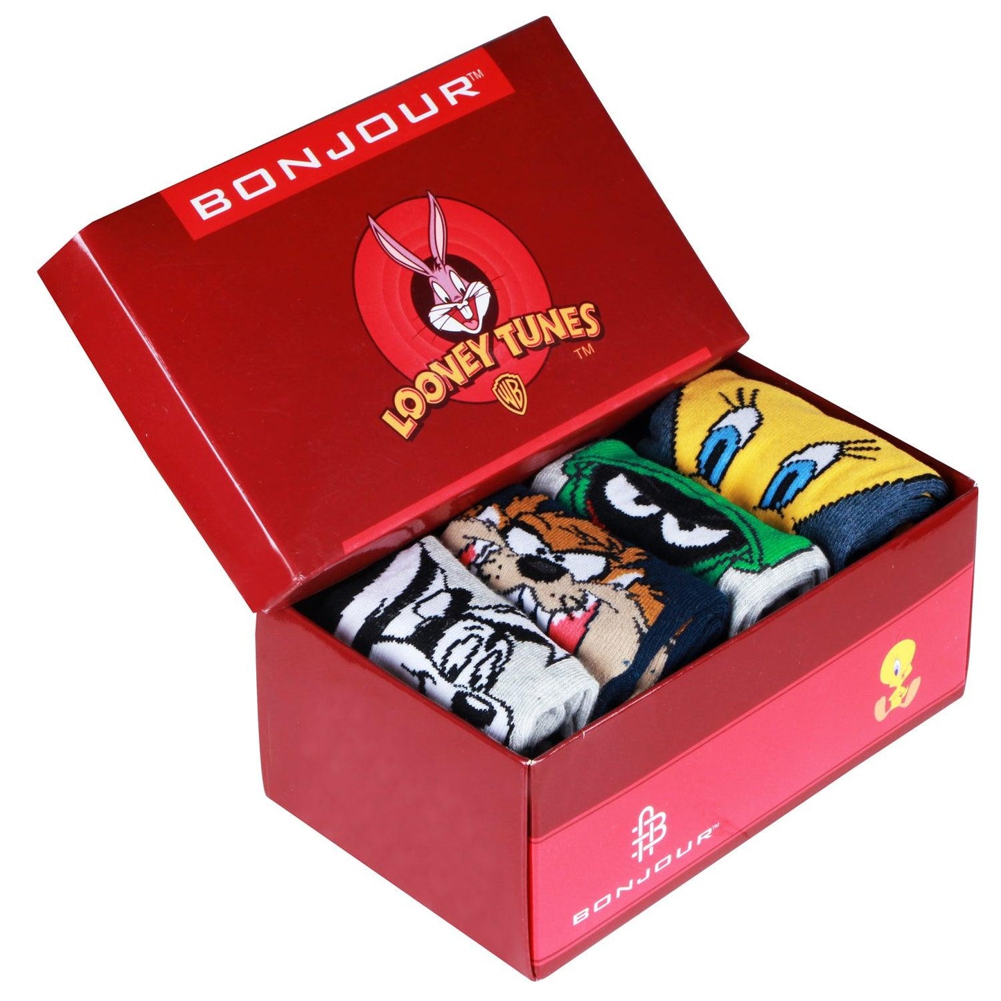 Looney Tunes Ankle Cotton Socks For Kids - Pack Of 4