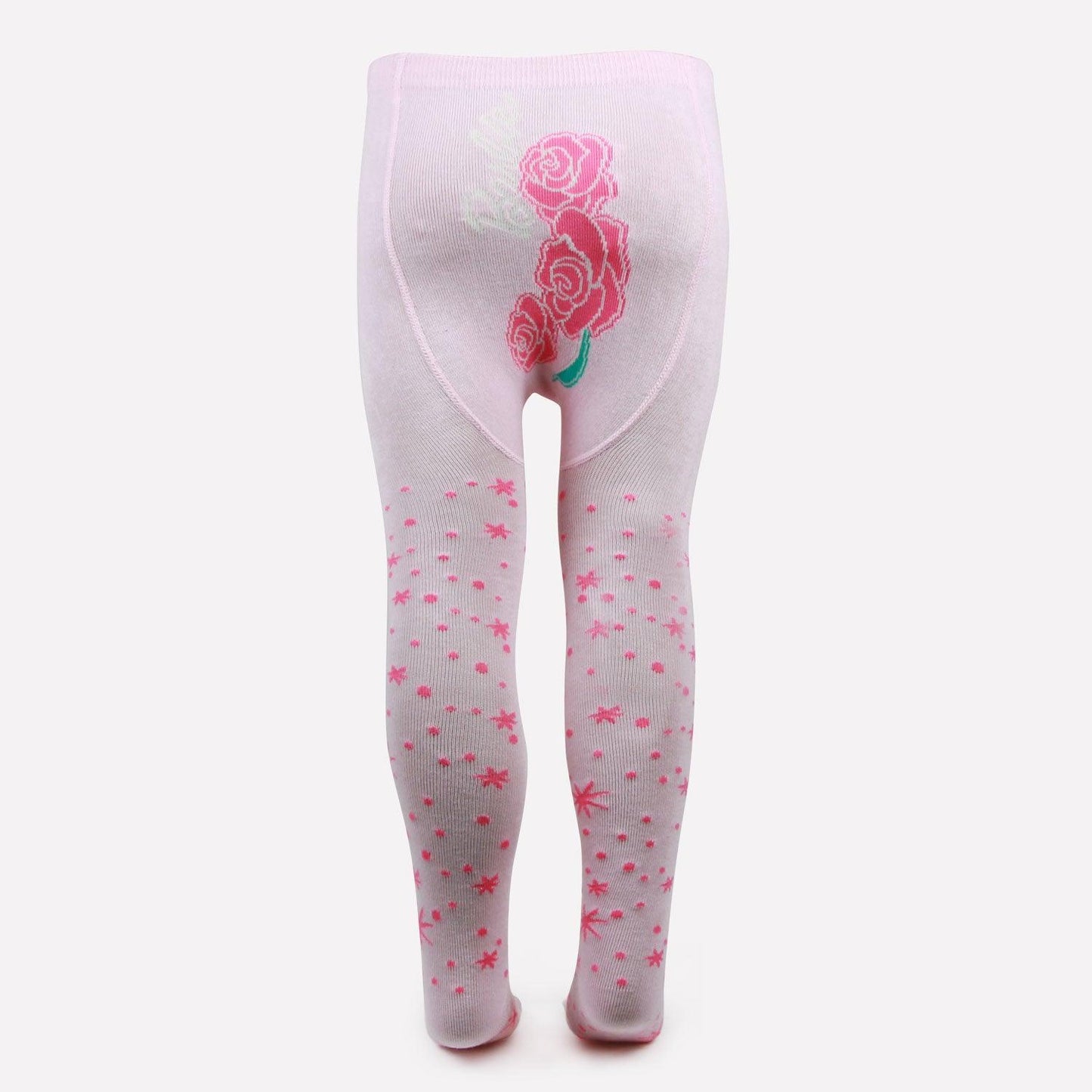 Barbie Cotton Tights For Baby Girls - Baby Pink