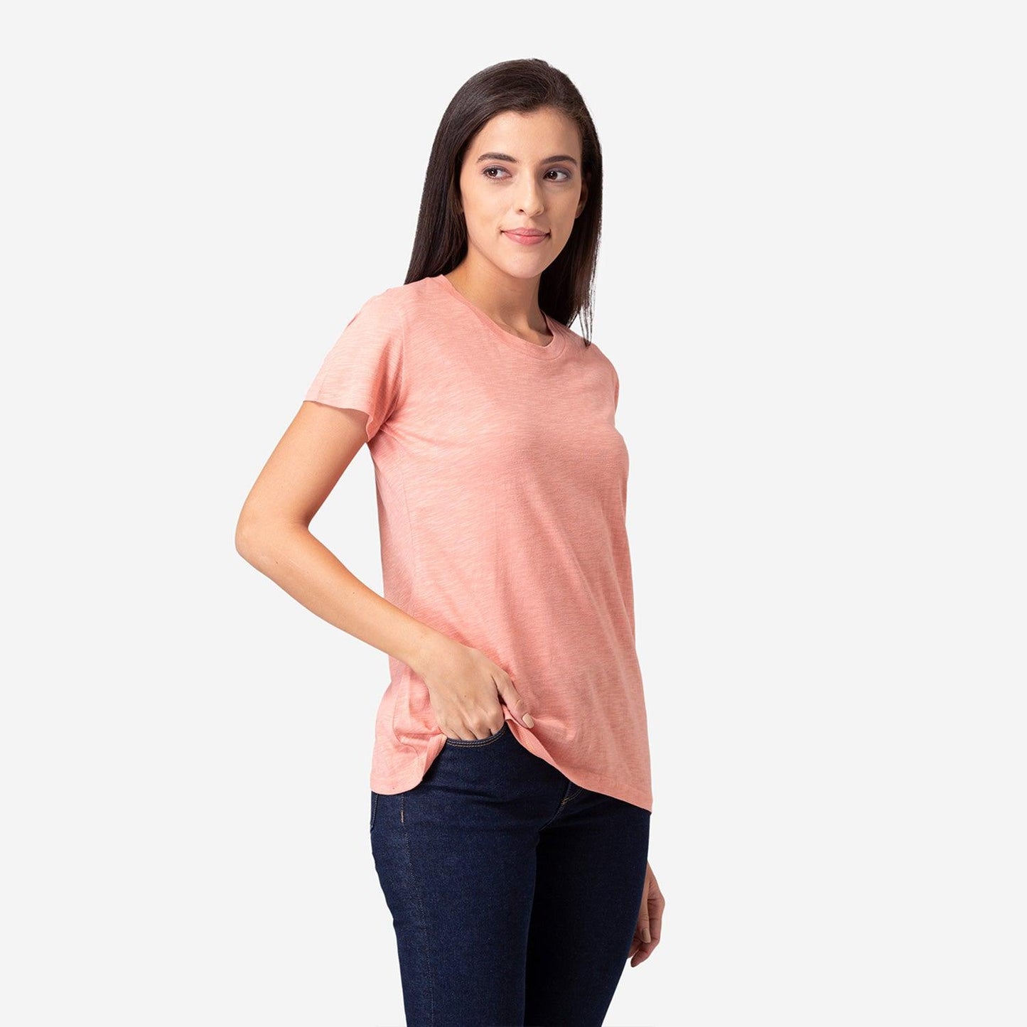 Women Half Sleeve Cotton T-shirt