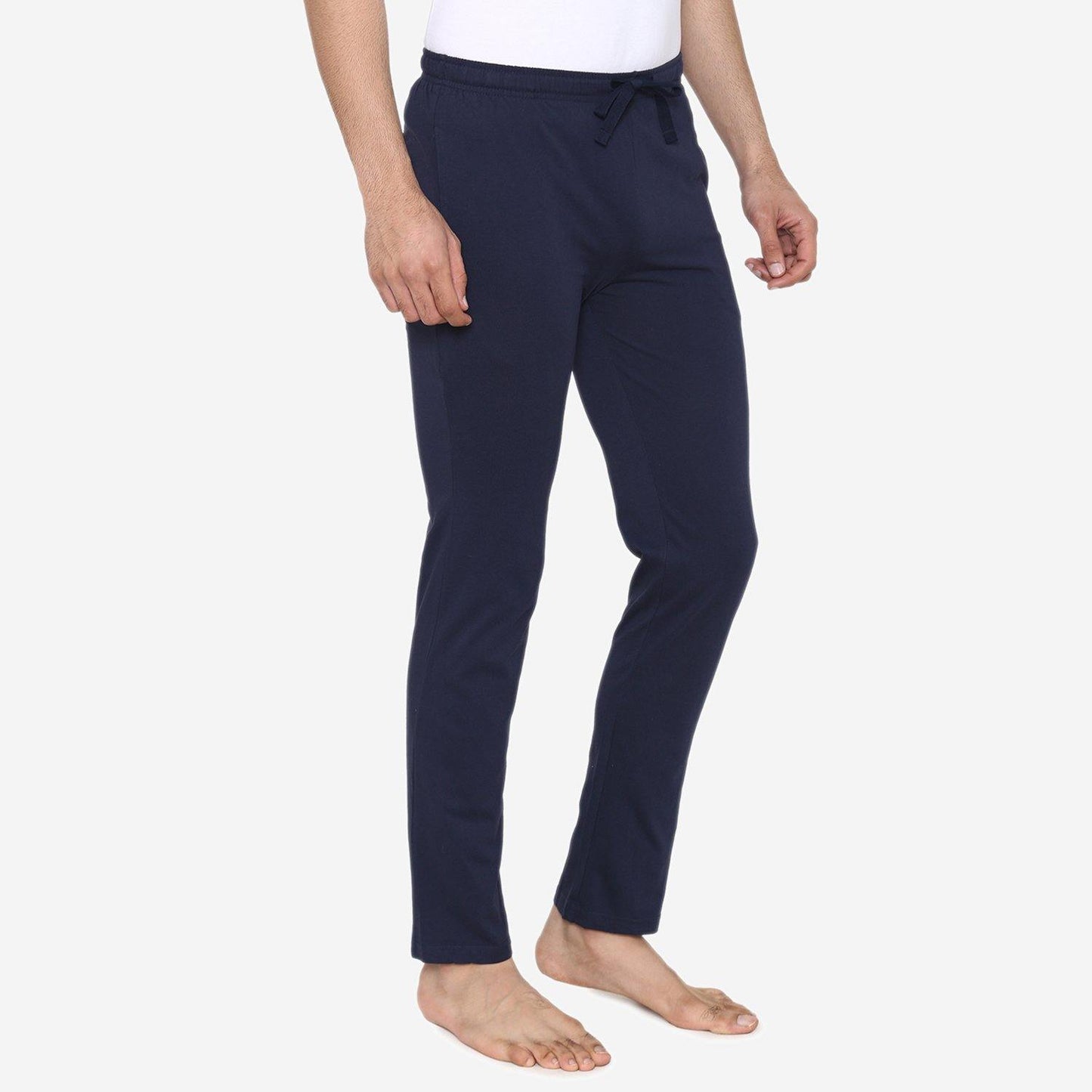 Casual Plain Knitted Lower For Men - Navy - Bonjour Group