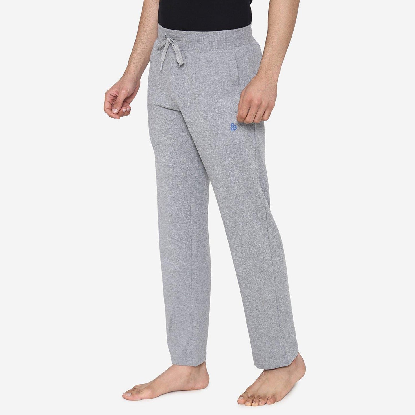 Casual Plain Knitted Lower For Men - Light Grey - Bonjour Group