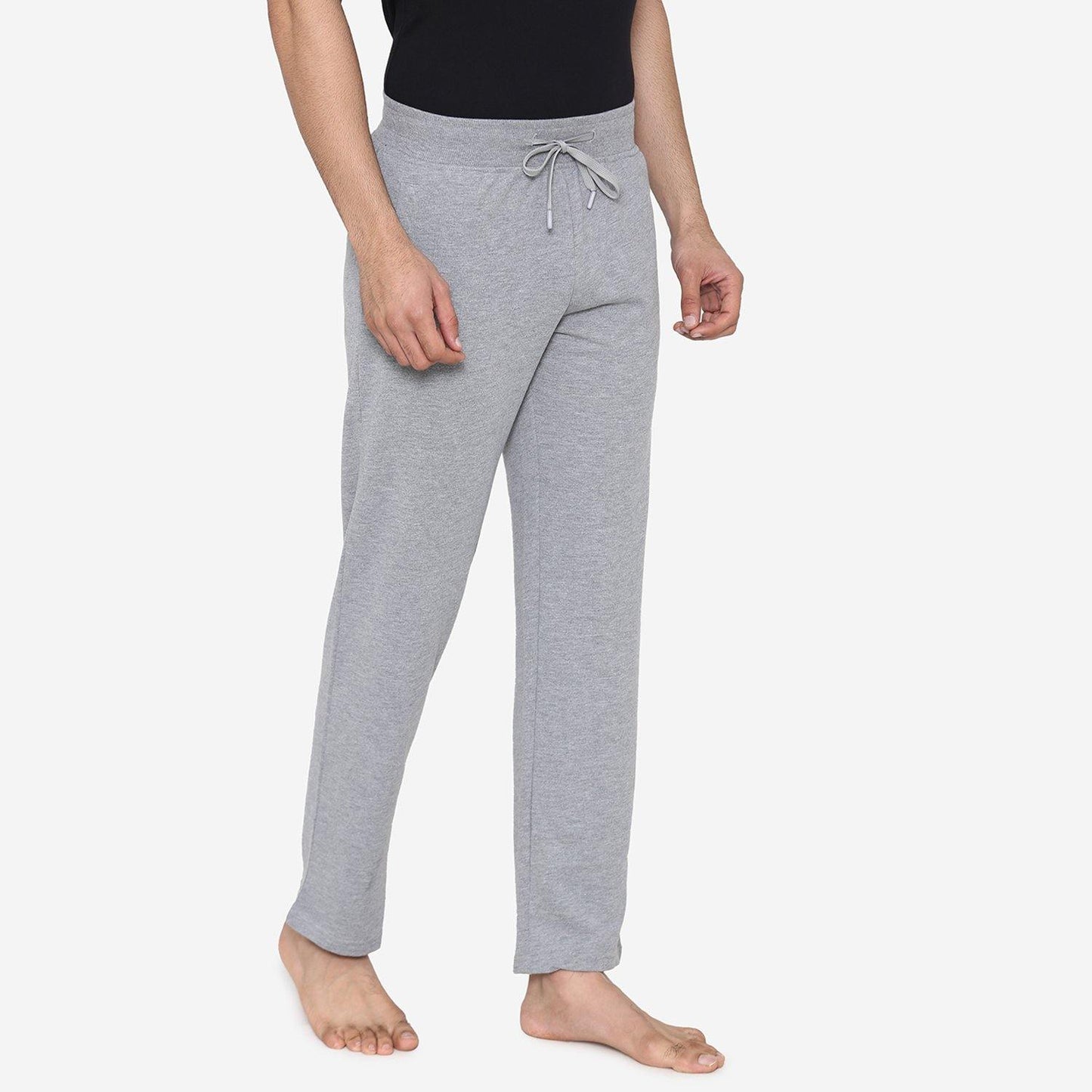 Casual Plain Knitted Lower For Men - Light Grey - Bonjour Group