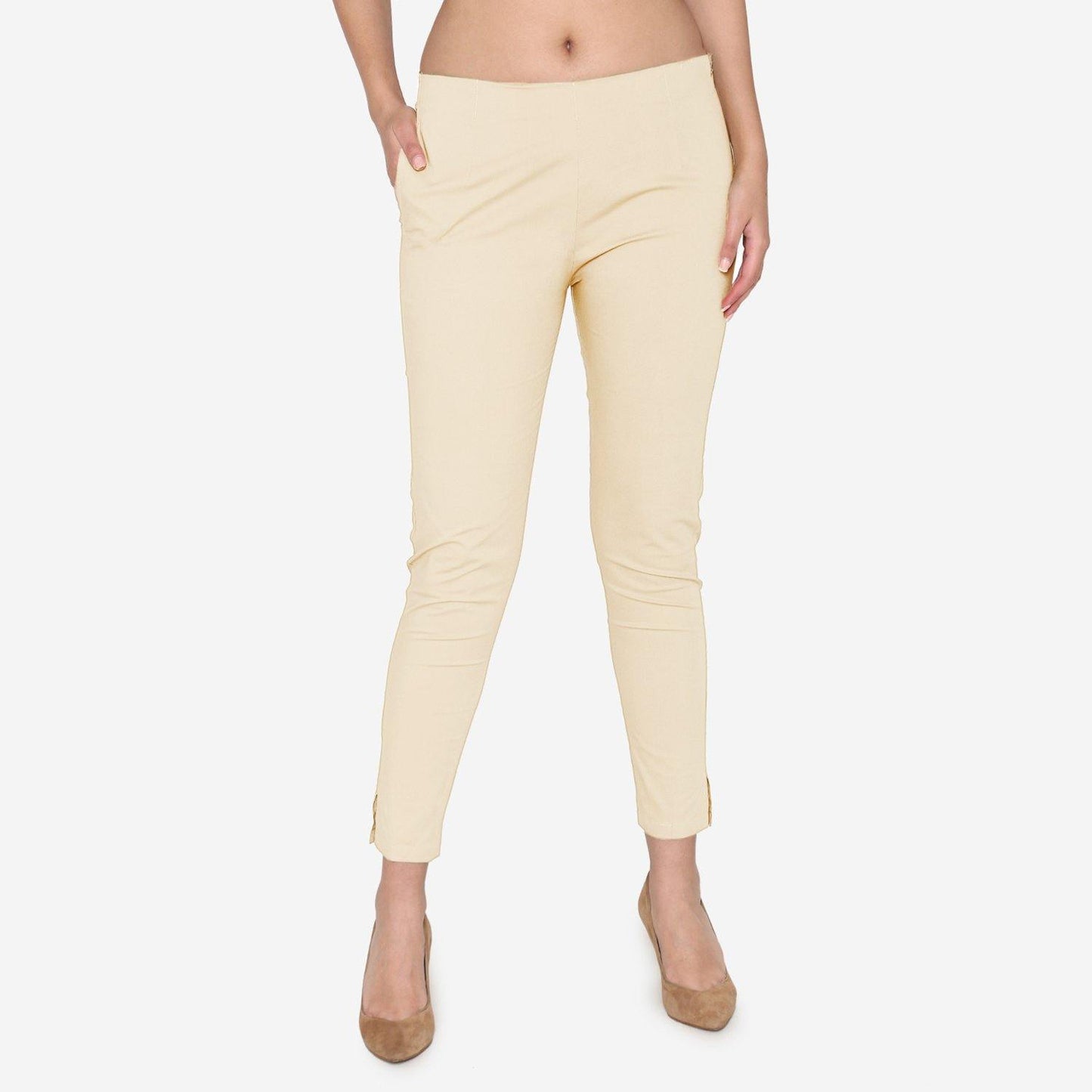 Vami Women's Cotton Formal Trousers