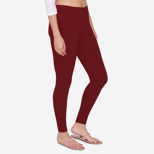 Cotton Stretchable Ankle Leggings