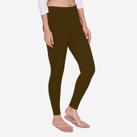 Cotton Stretchable Ankle Leggings