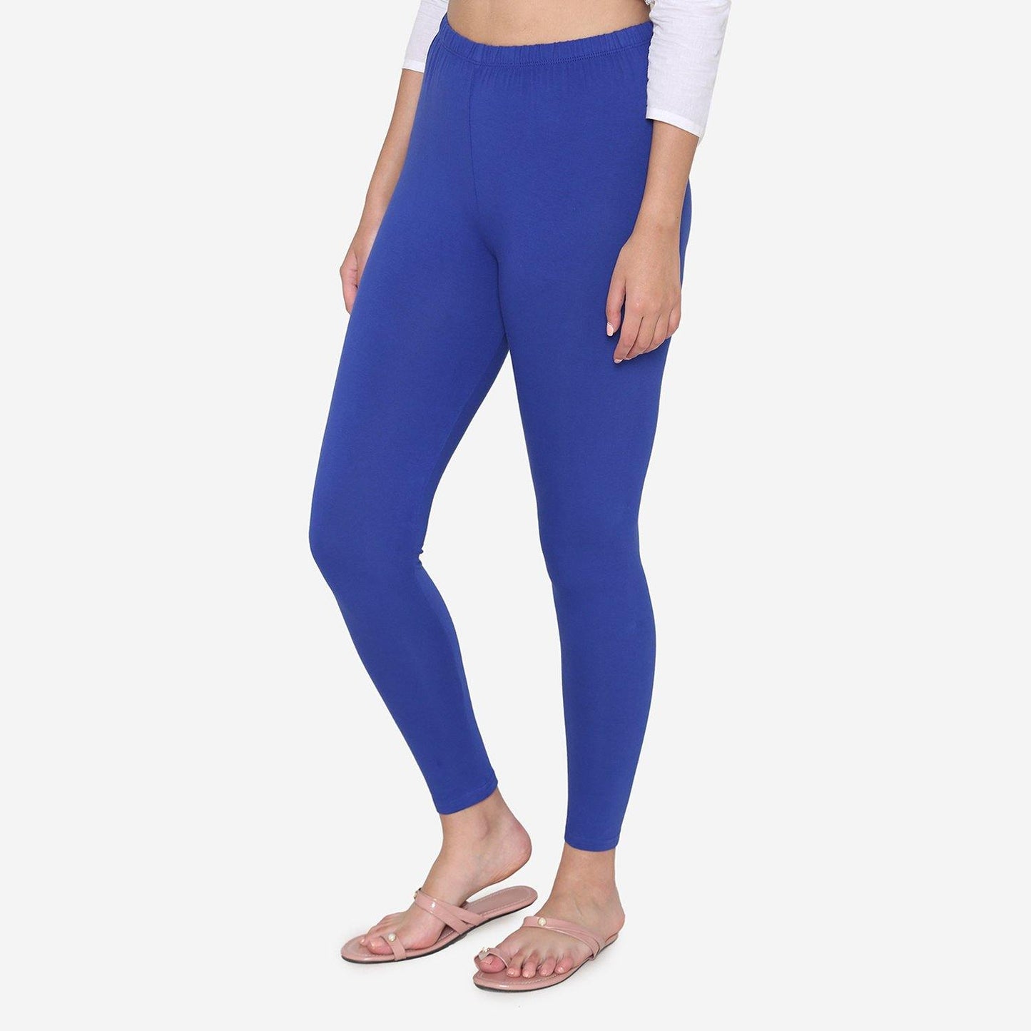 Cotton legging for Women in Blue Color
