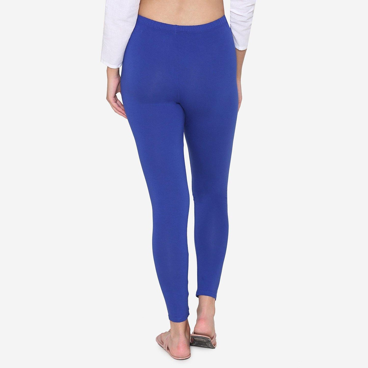 Blue Cotton Leggings