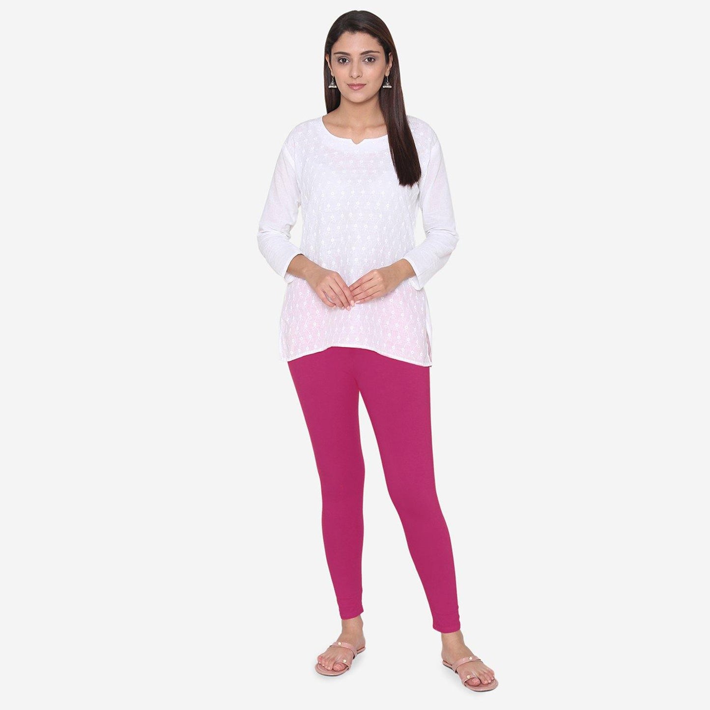 Women's Cotton Stretchable Ankle Leggings