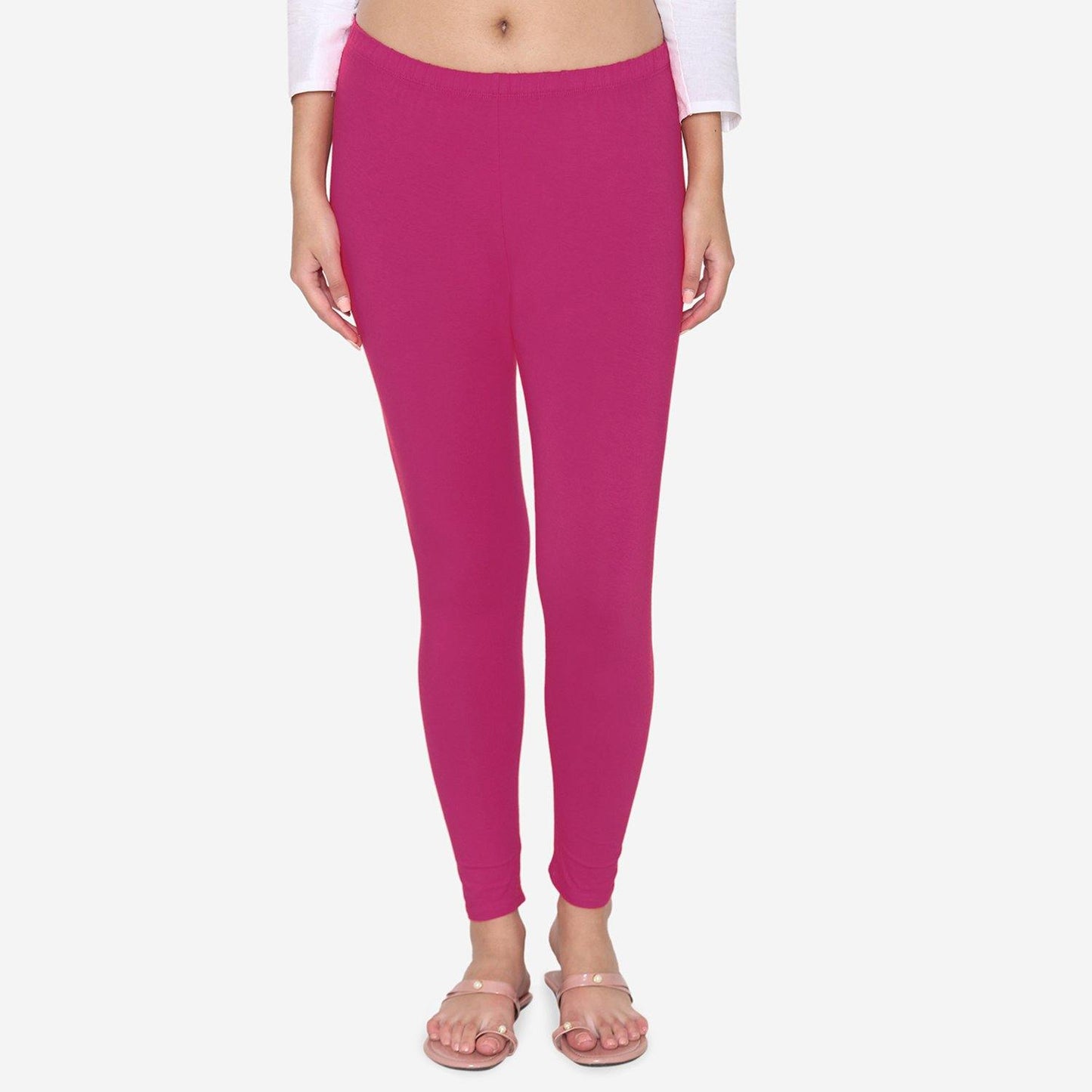 Cotton Stretchable Ankle Leggings