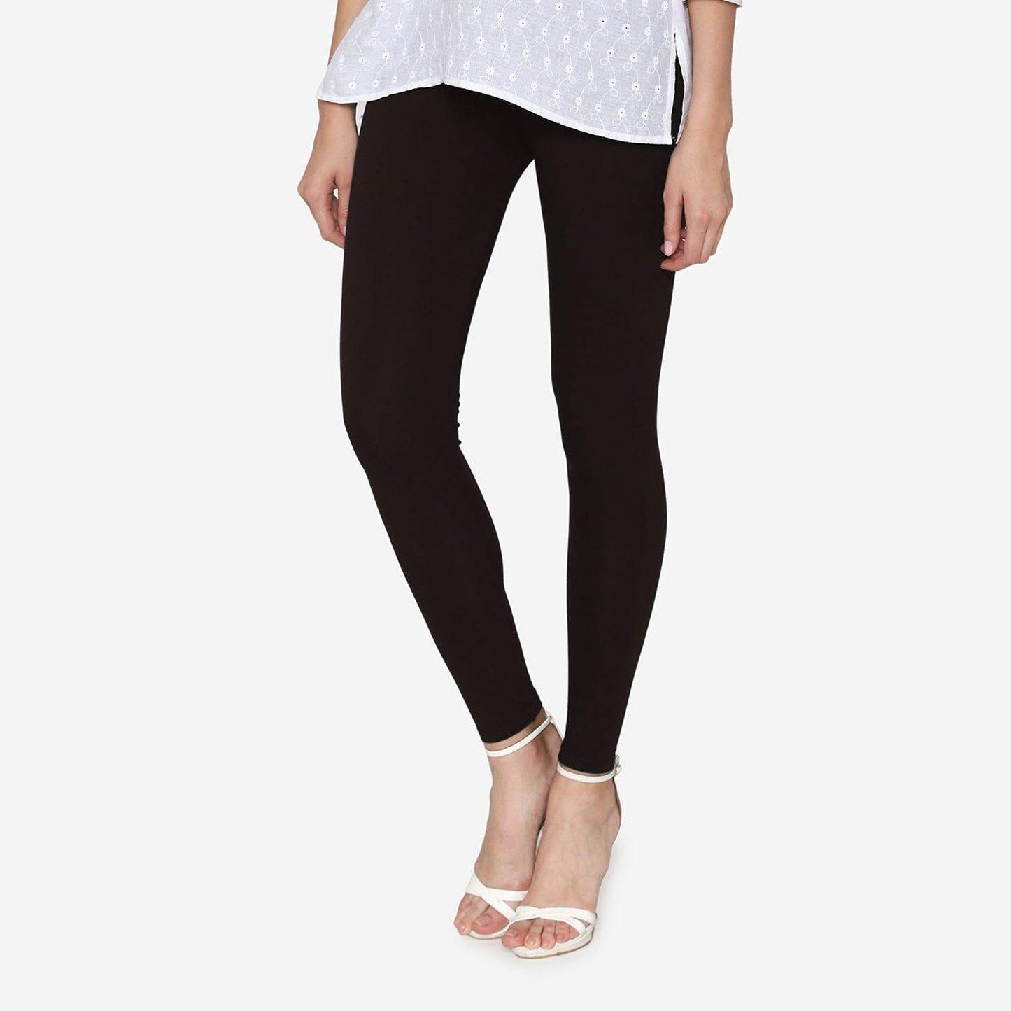 Ladies Cotton Leggings - Black