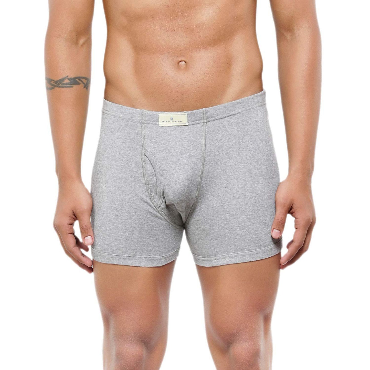 Men's Mid-Rise Classic Cotton Trunks - Pack Of 2