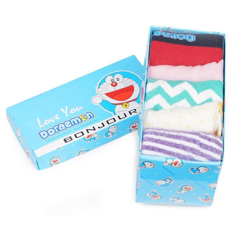 Doraemon Kids Ankle Socks - Pack of 5 - Bonjour Group