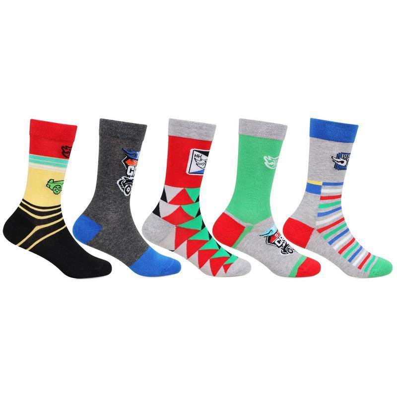 Hot Wheels Kids Fancy Crew Length Socks