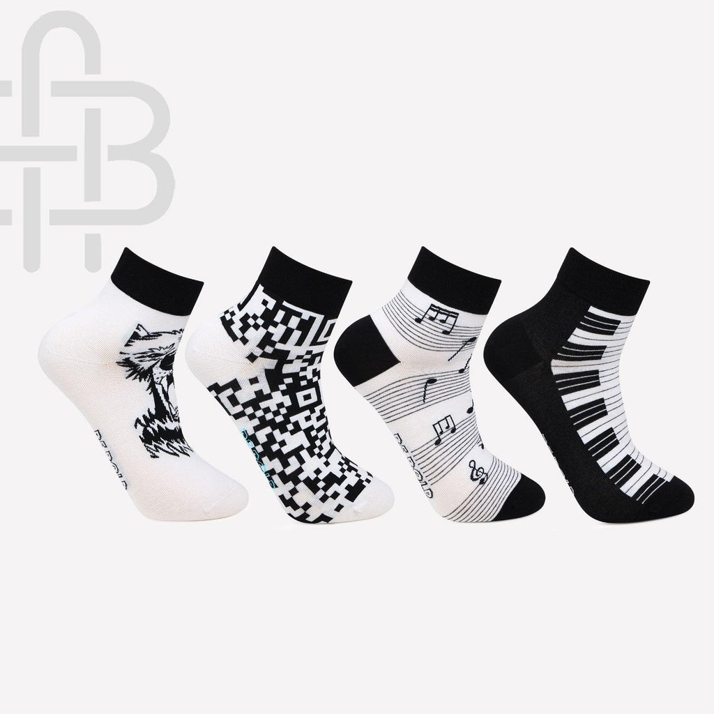 Men Black & White Edition Socks