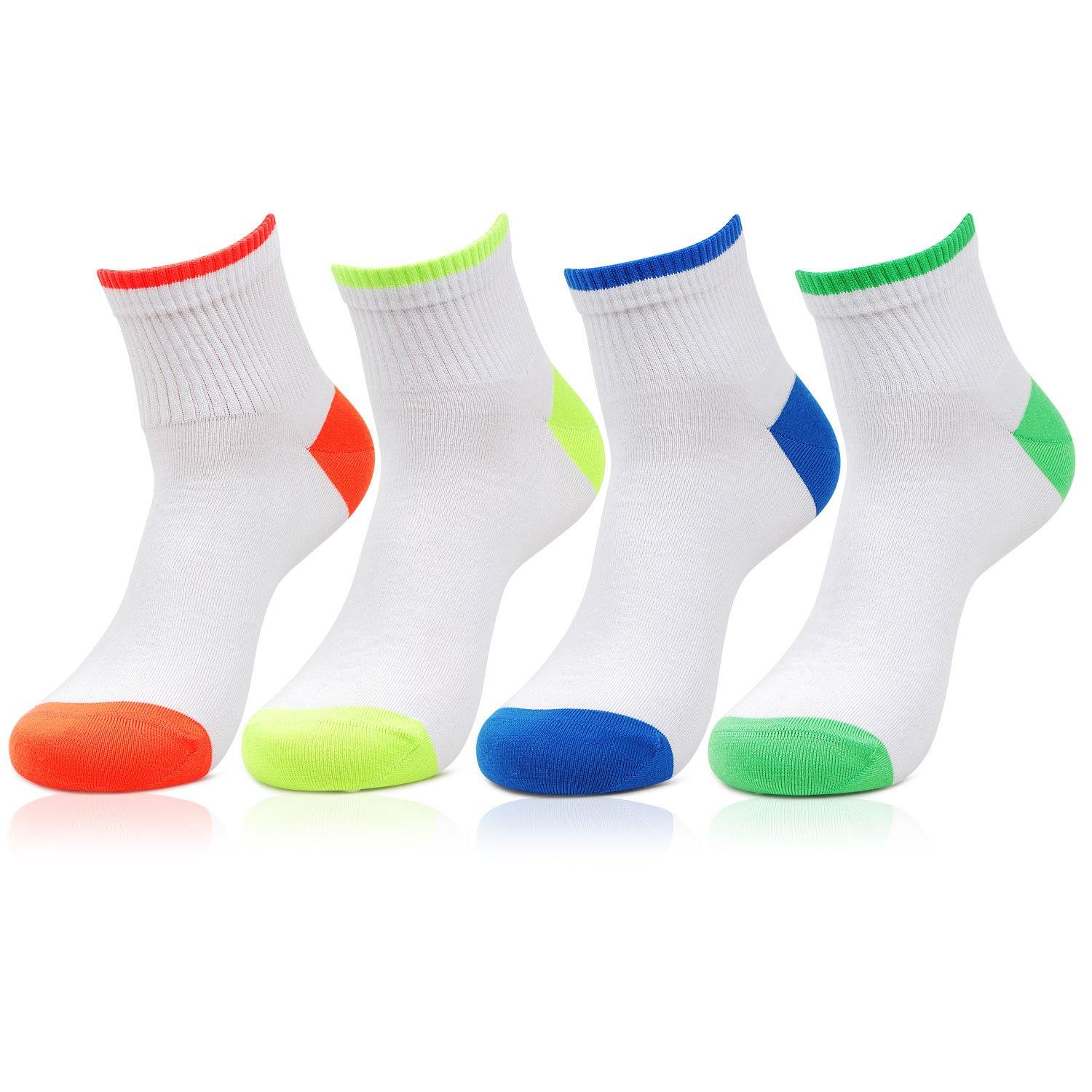 Men's Cotton White Ankle Socks- Pack of 4 - Bonjour Group