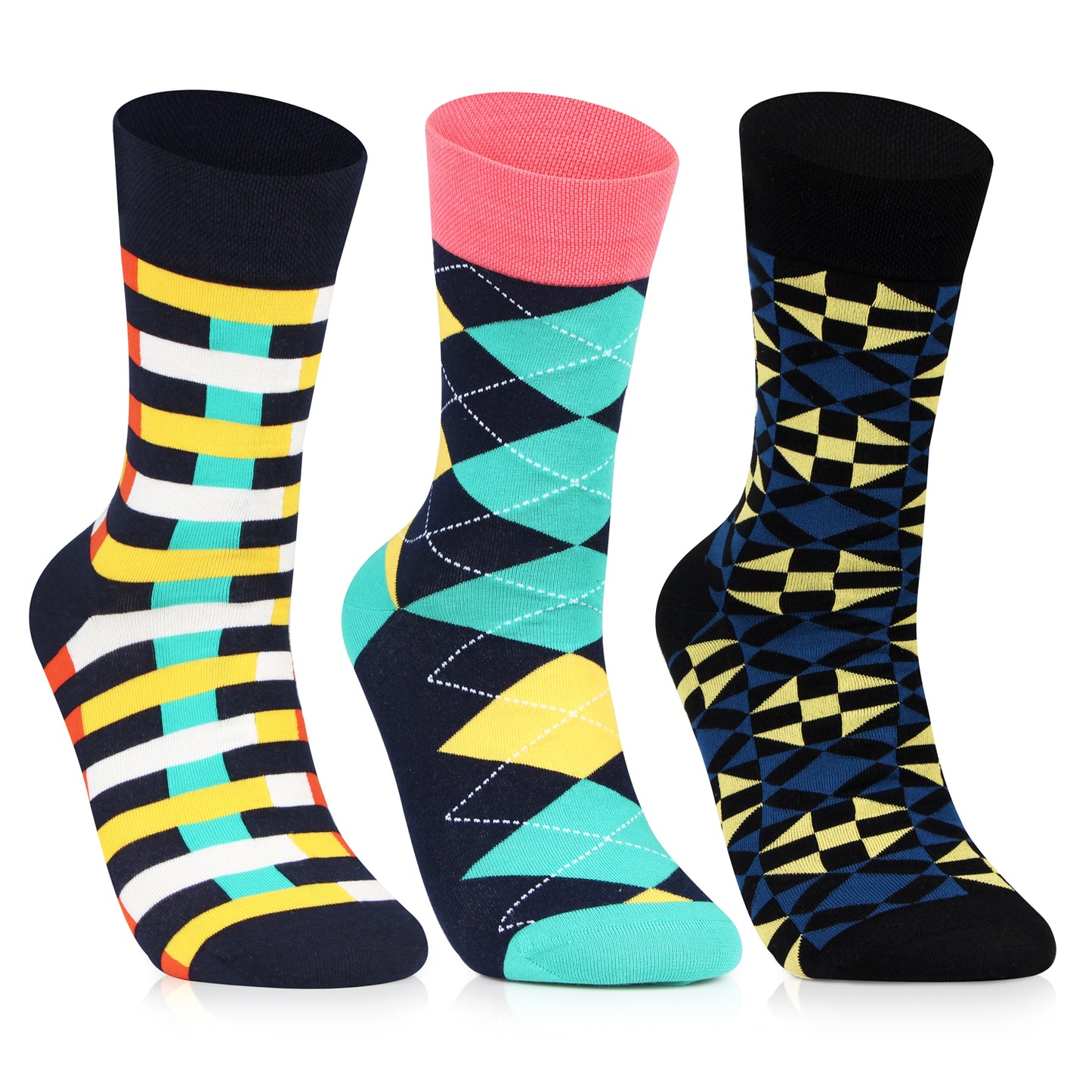 Men's Pattern Paradise Elite Socks - Pack of 3