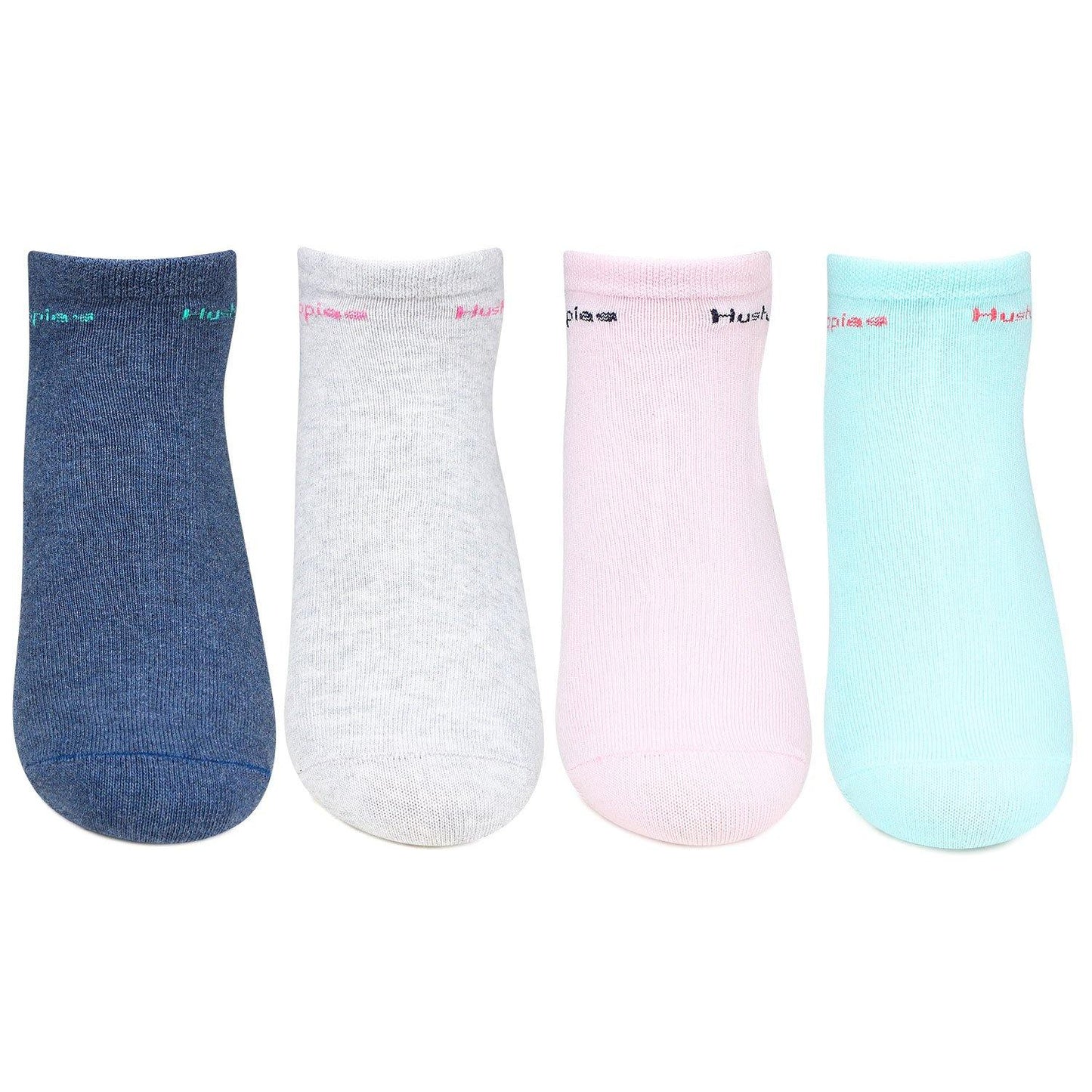Hush Puppies Women's Cotton Low Ankle Socks - Pack of 4 - Bonjour Group