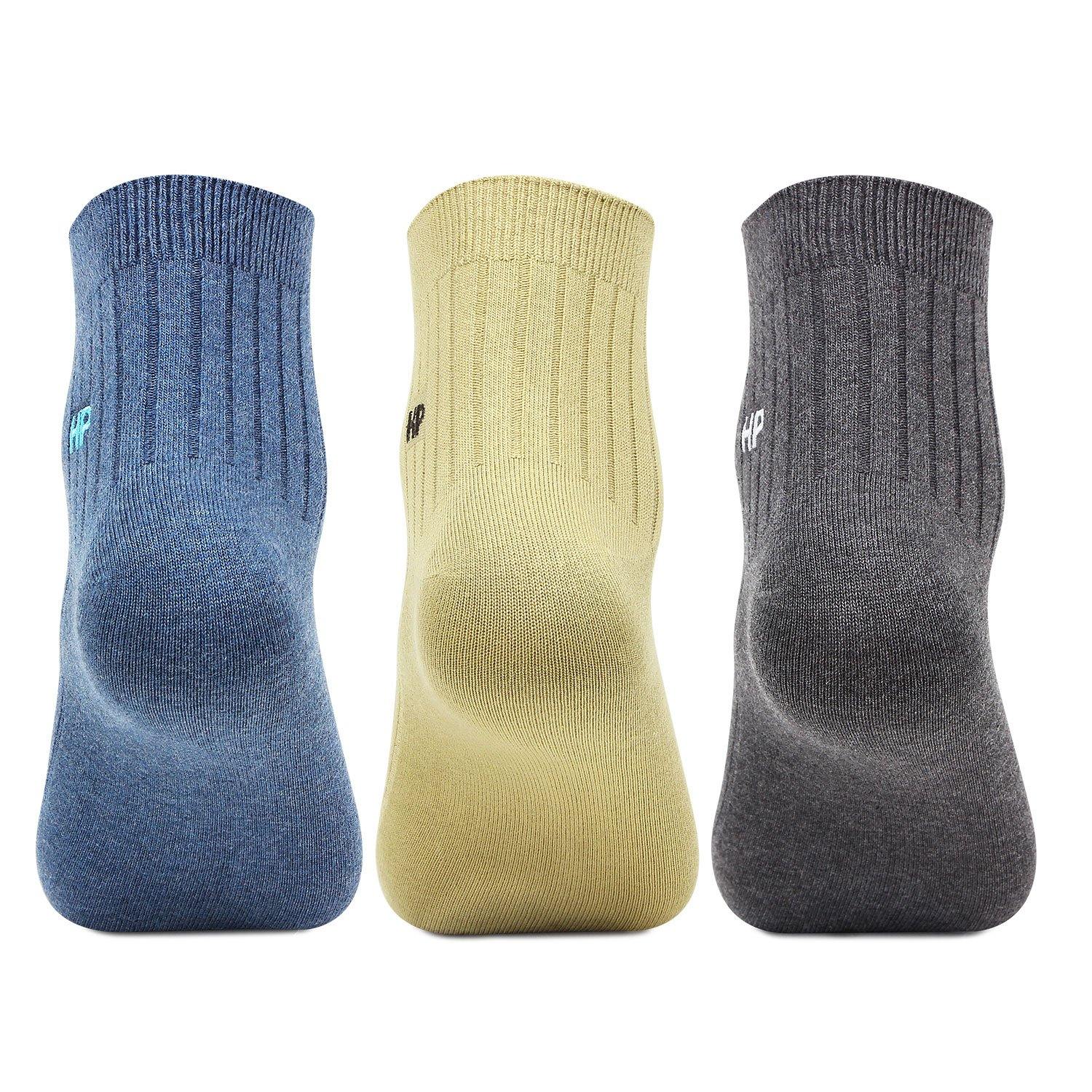 Hush Puppies Men's Cotton Ankle Rib Socks - Pack of 3 - Bonjour Group
