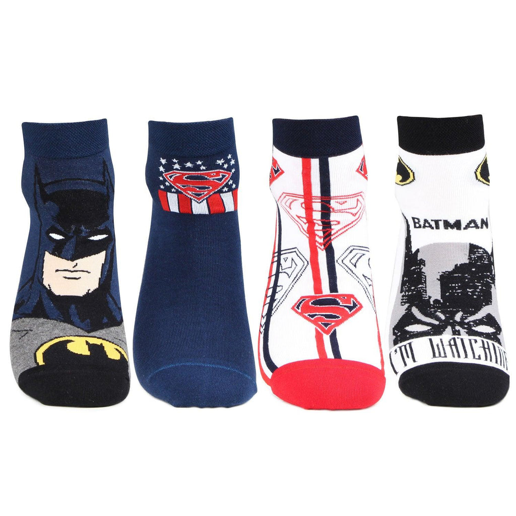 Superman and Batman Superhero Socks