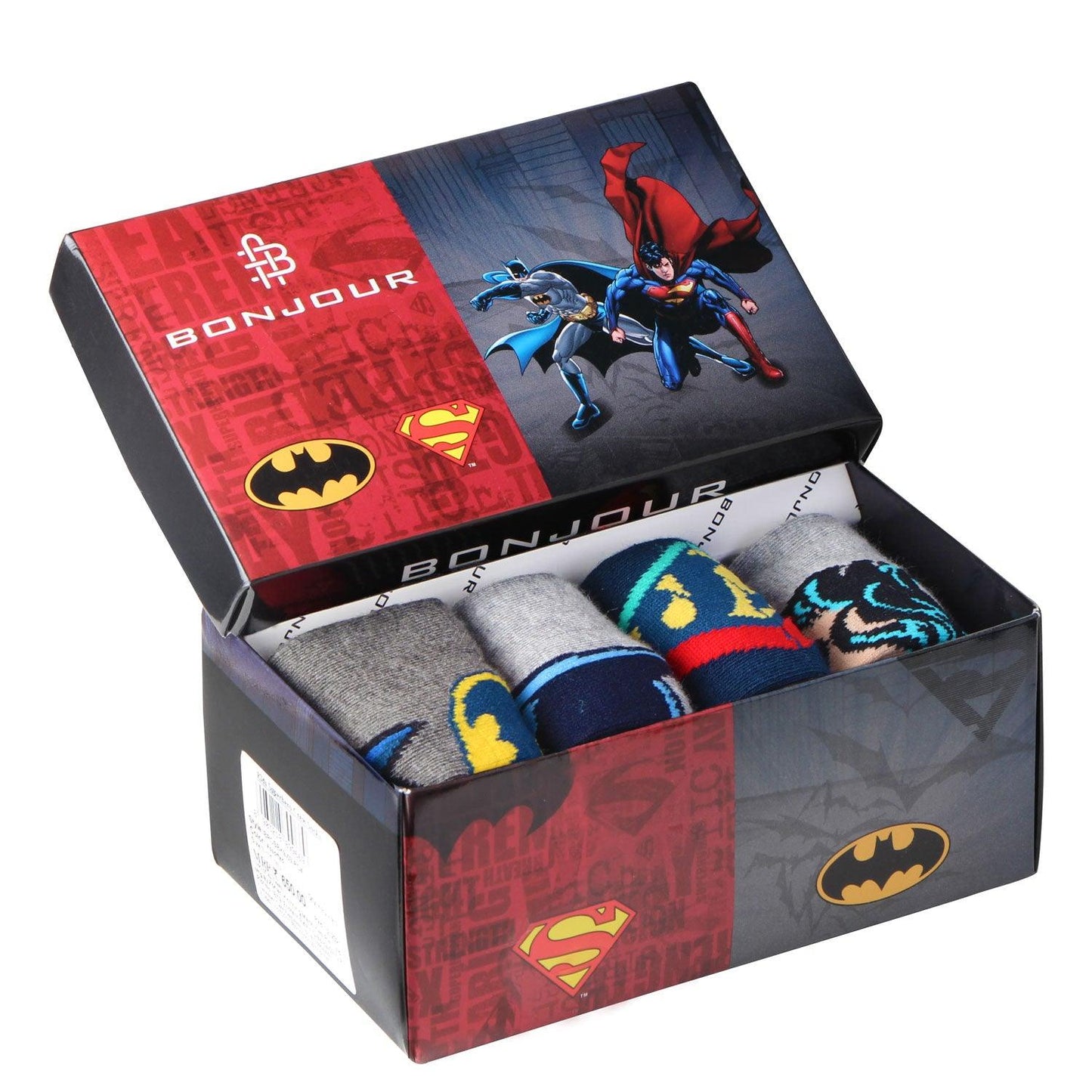Kids Superman Batman Socks