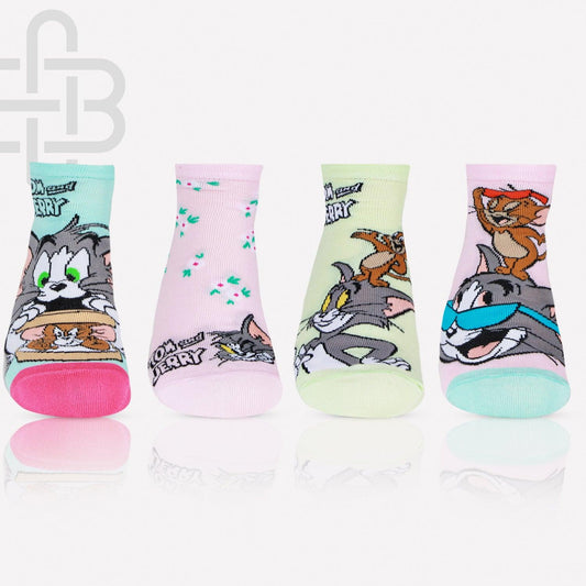 Tom & Jerry Fashion Cotton Socks For Women