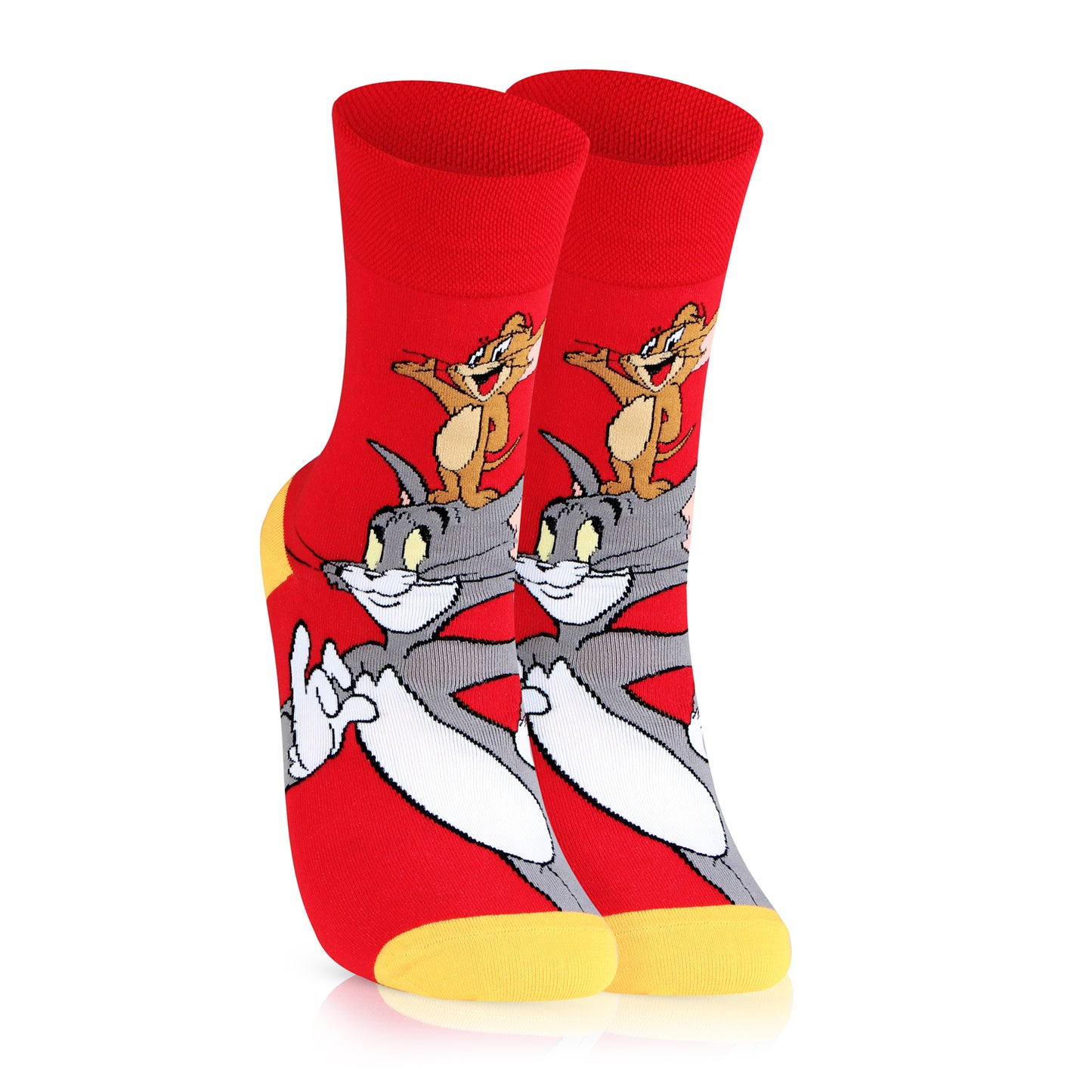 Bonjour Tom & Jerry Full Length Unisex Cotton Socks