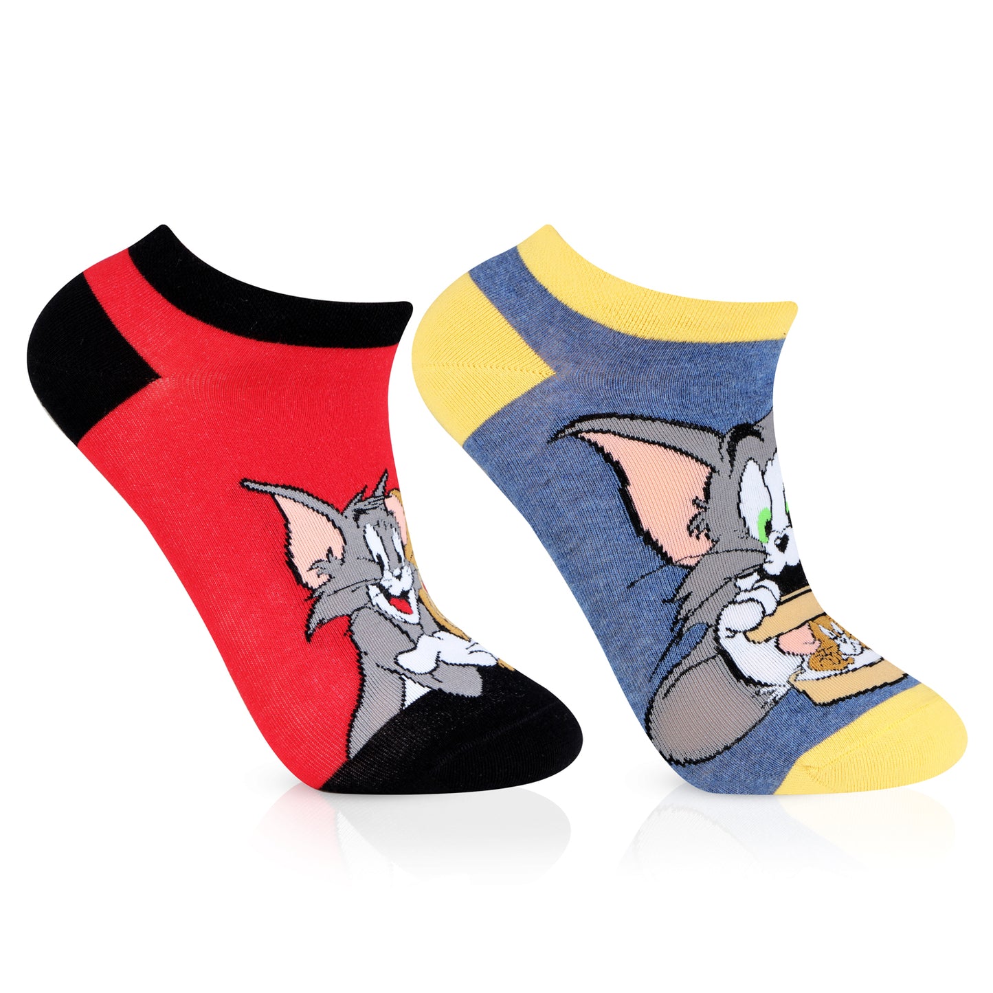 Tom & Jerry Unisex Character Socks - Pack Of 2