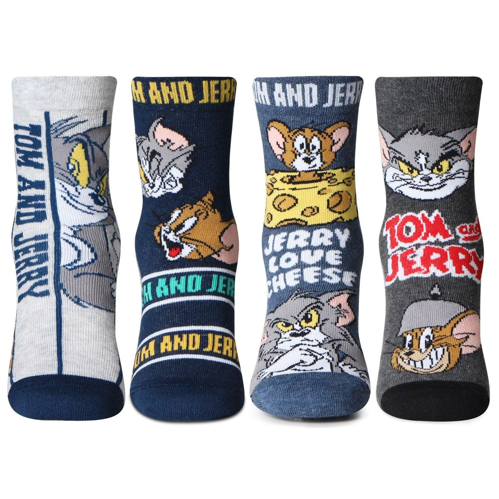 Tom & Jerry Socks for Kids - Pack of 4