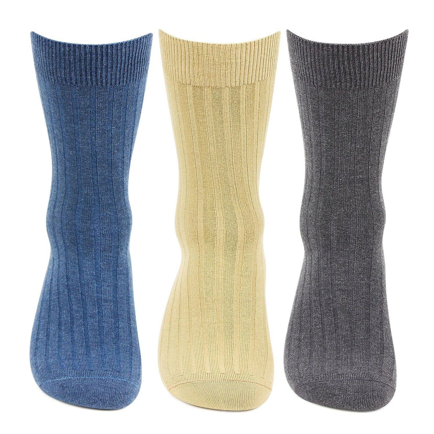 Hush Puppies Men's Cotton Crew Rib Socks - Pack of 3 - Bonjour Group