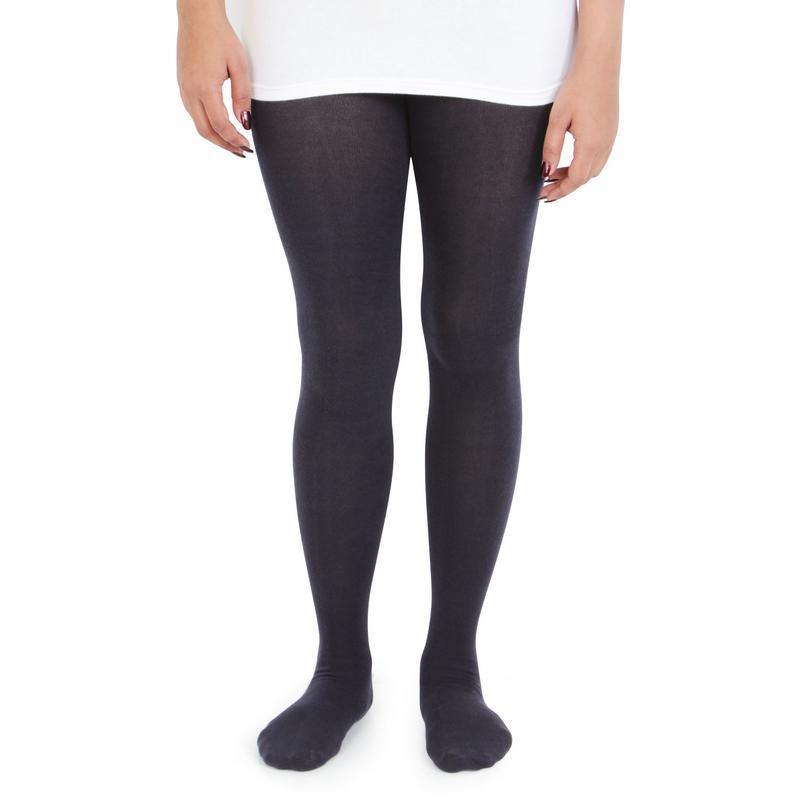 Plain Knitted Tights For Girls - Black – BONJOUR