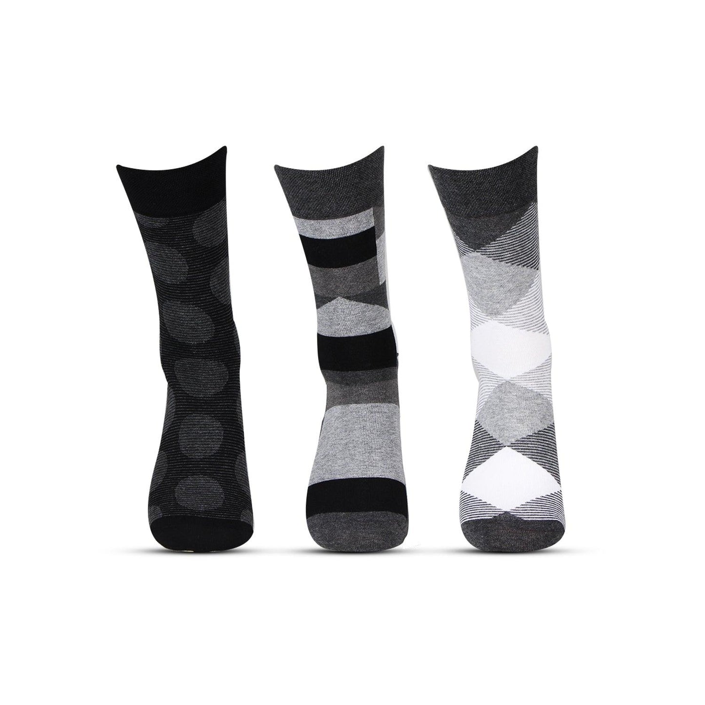 Men Formal Full Length Business/ Office Socks - Pack Of 3