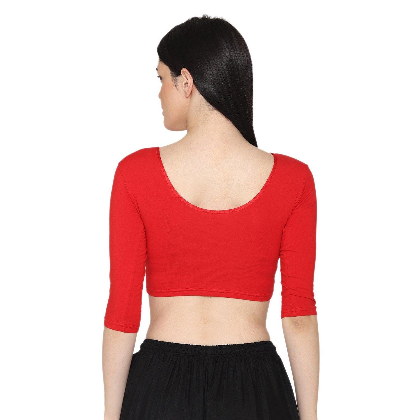 Plain Red Blouse