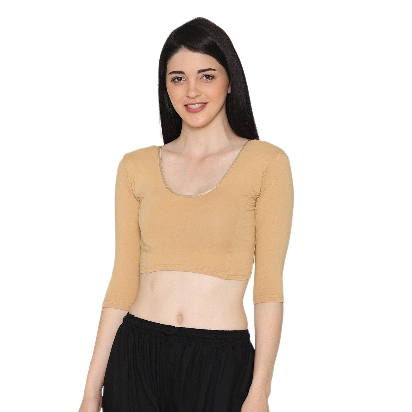 3/4 Length Cotton Blouse
