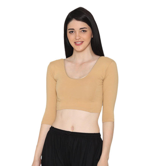 3/4 Length Cotton  Blouse