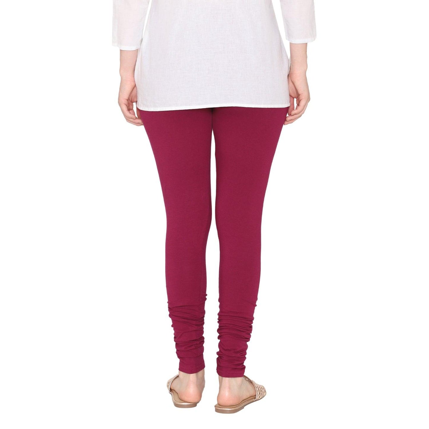 Women's Cotton Churidar Legging - Violet