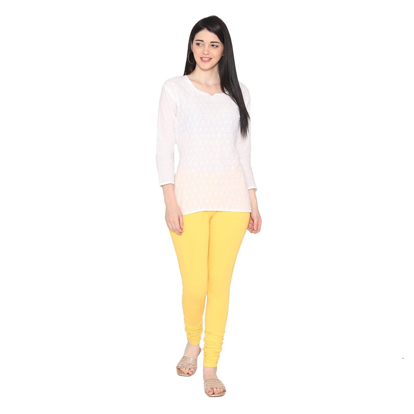 Vami Churidar Legging - Popcorn